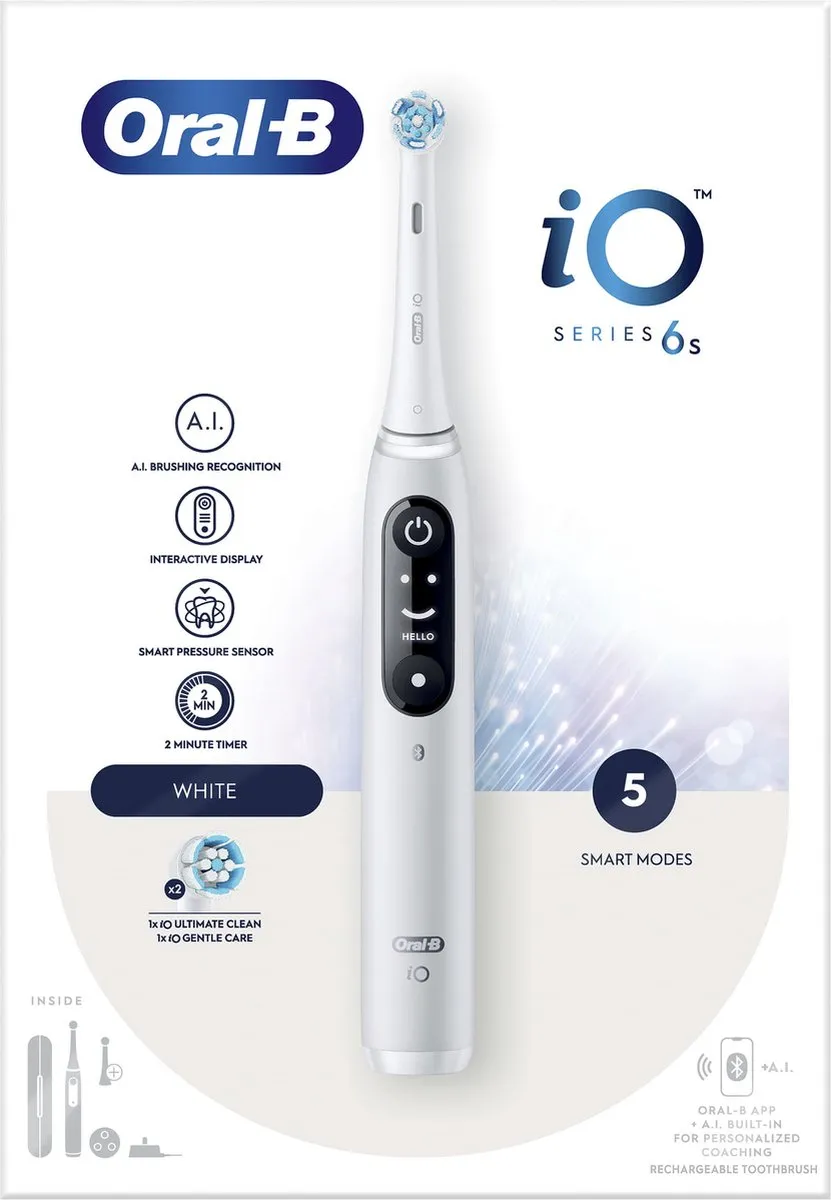 Braun Oral-B iO 6 Vibrerende Tandenborstel - Wit