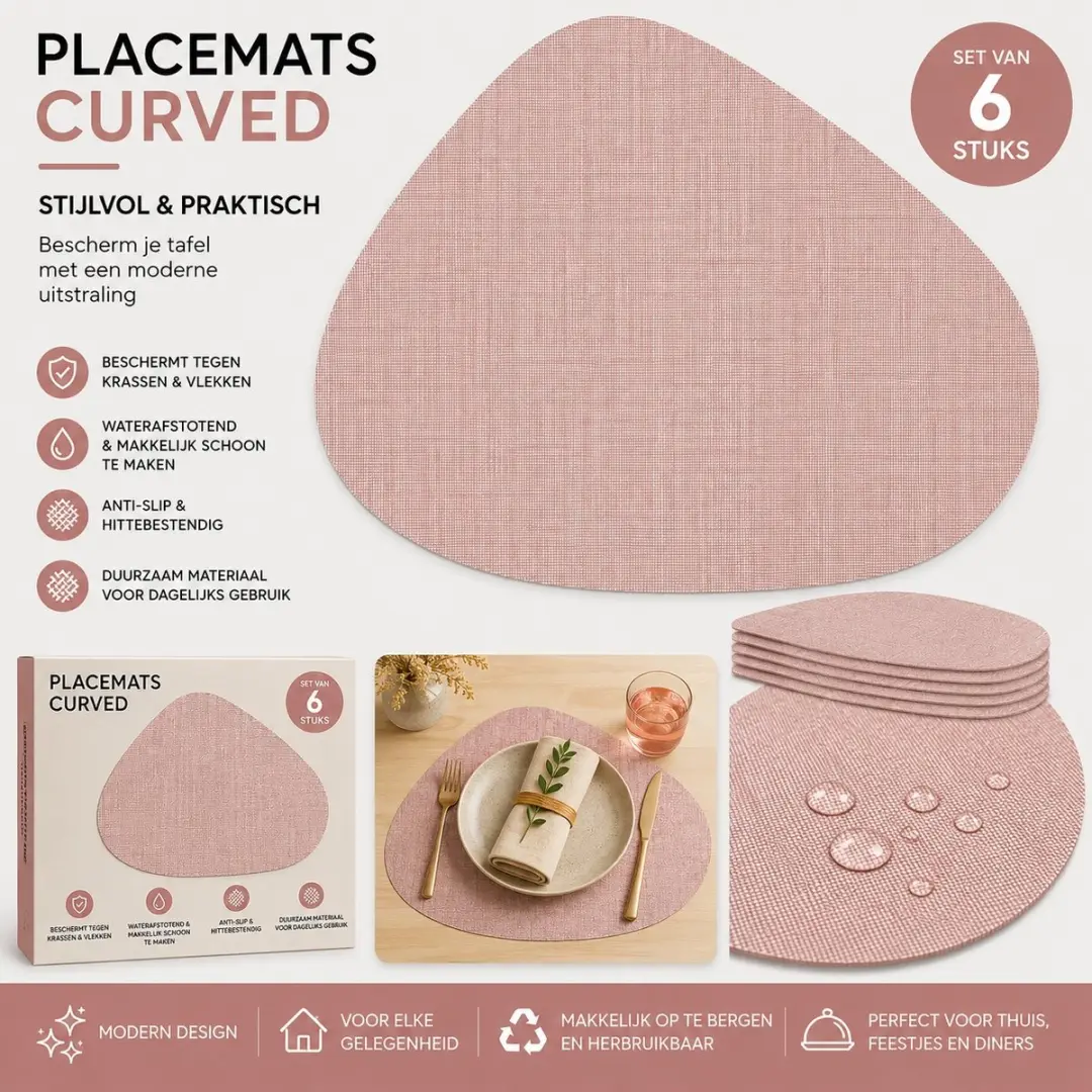 Wicotex Placemats Terra Curved