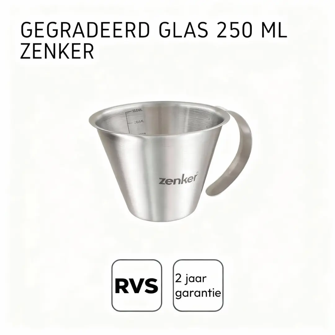 Zenker Smart Pastry Maatbeker 250ml - Roestvrij staal