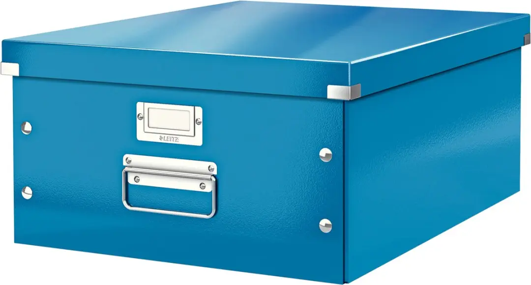 Leitz Wow Click Opbergbox 369x200x482mm - 6 Stuks - Blauw