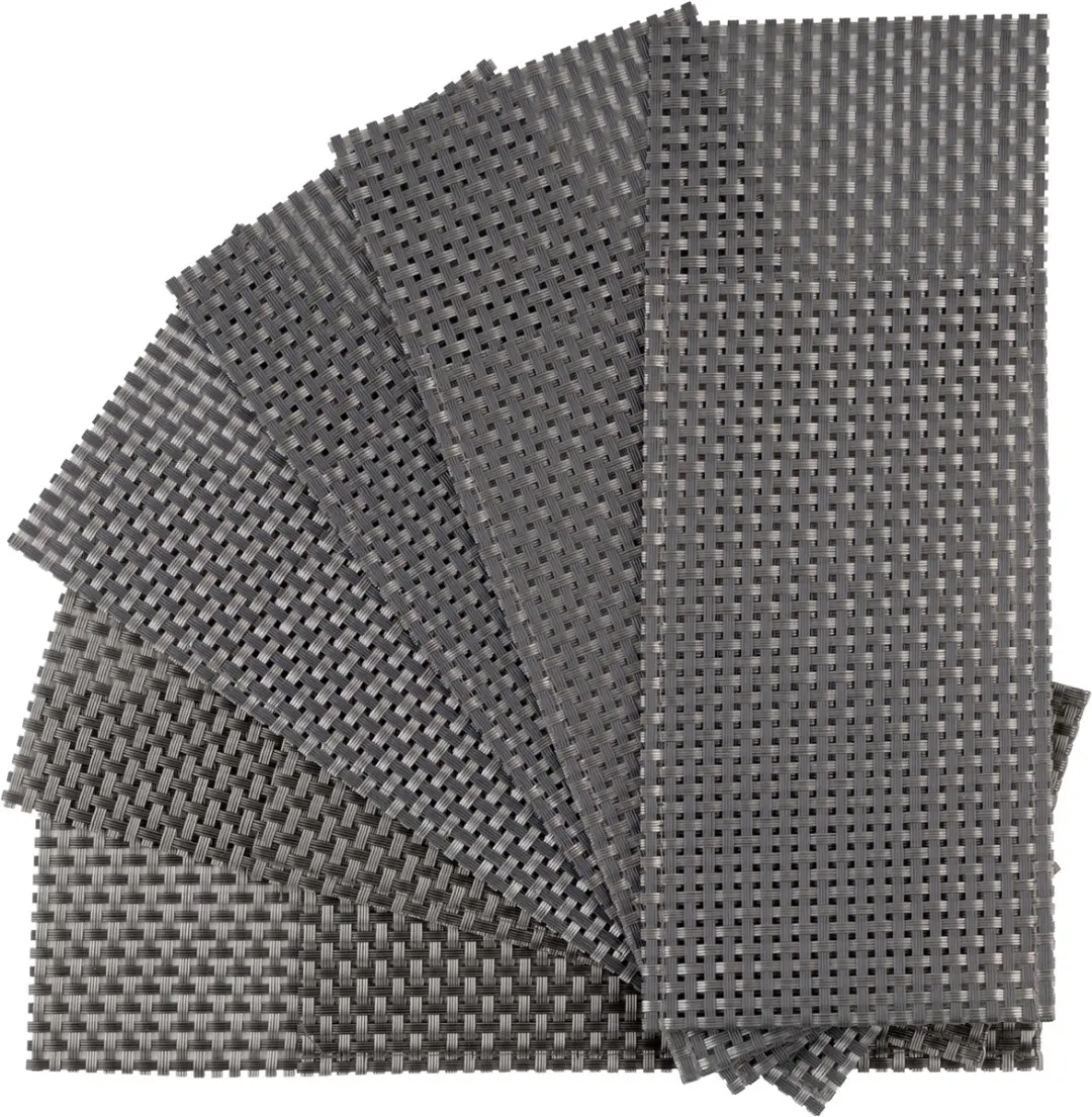 APS Bestekzak Servettenhouder 6-delig - 24x9cm - Grijs