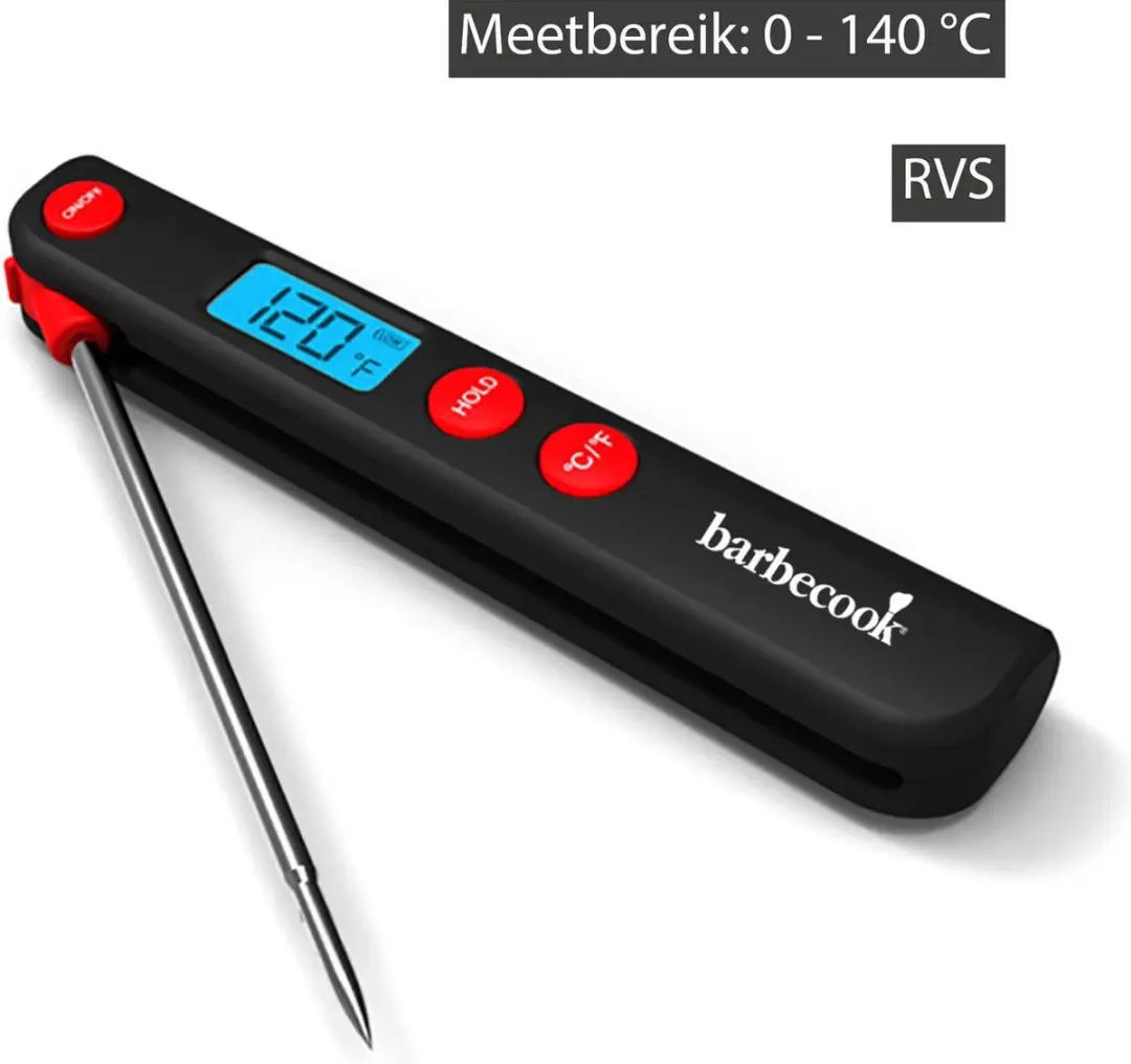Barbecook BBQ Thermometer Digitaal - 140°C - Zwart