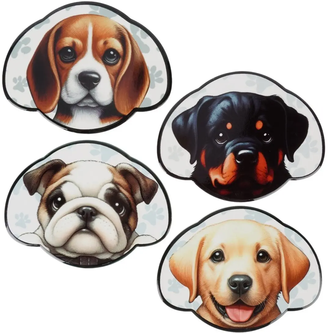Excellent Houseware Onderzetter Hond Kartonnen Set 4 Stuks