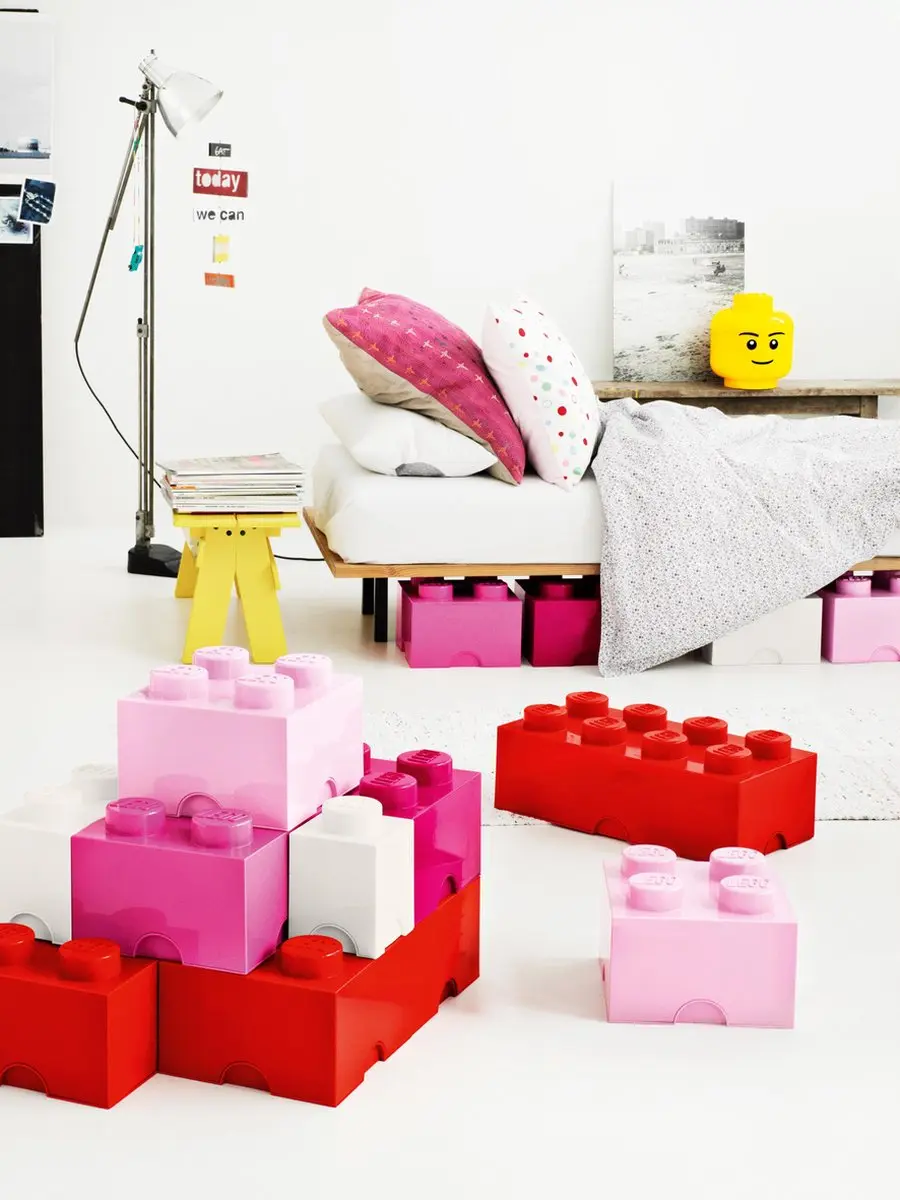 LEGO Brick 4 Opbergbox - 6L Wit - afbeelding 6 van 6