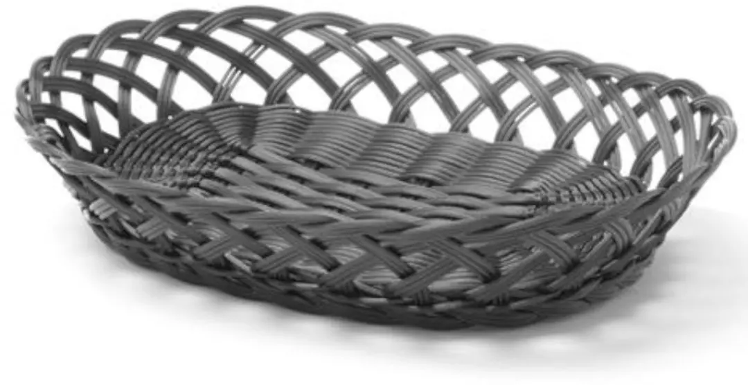 HENDI Ovale Geweven Mand 426265 - 320x230x55mm - RVS