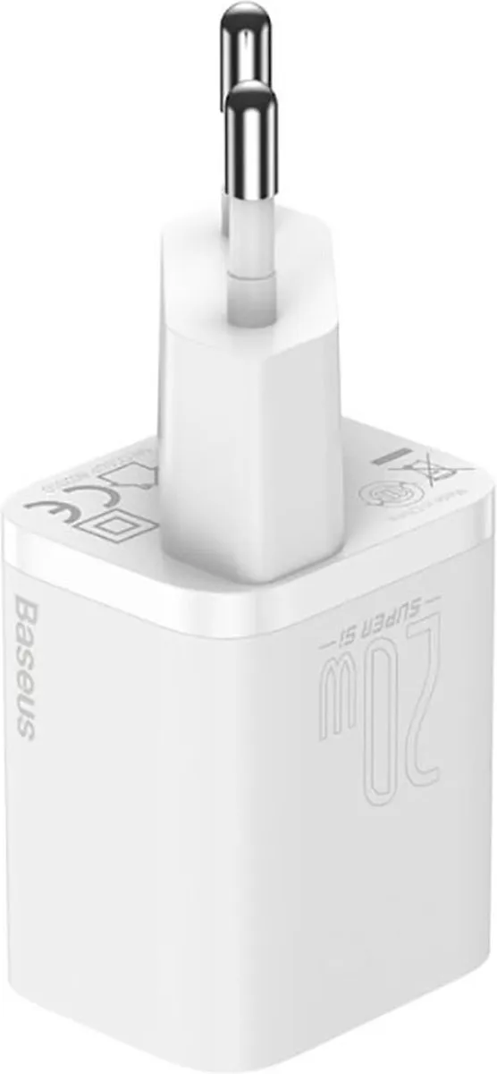 Baseus M20W USB-C Snellader 20W - Wit