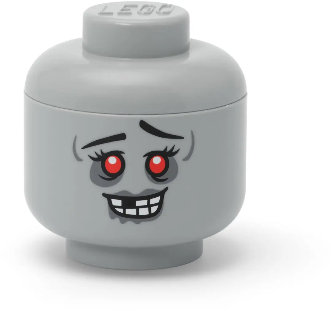 NHG LEGO opbergdoos Storage Head Mini Zombie, kunststof, 10 x 11 cm, 40330816