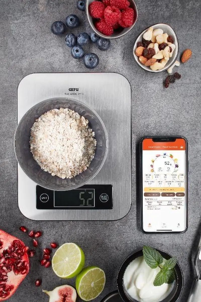 GEFU SCORE Keukenweegschaal Bluetooth - 0,01 kg - afbeelding 6 van 6
