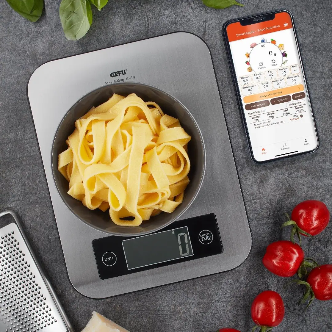GEFU SCORE Keukenweegschaal Bluetooth - 0,01 kg