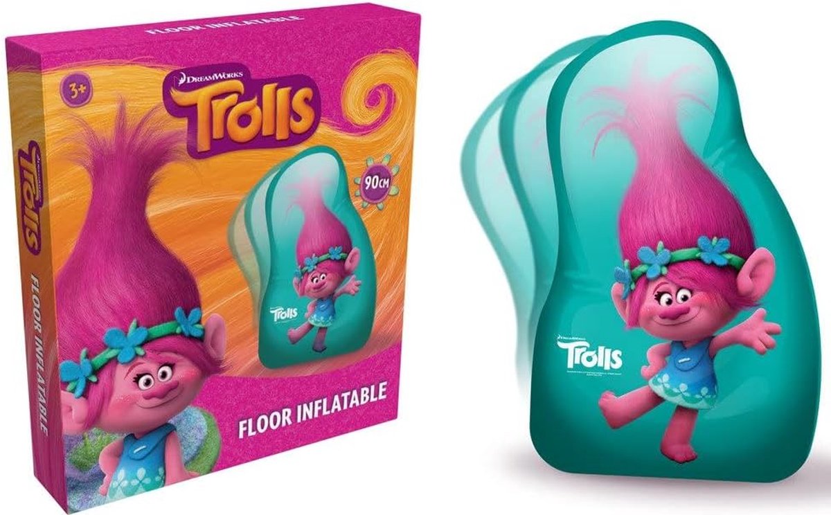 Trolls opblaasbaar - Trolls - floor inflatable - vloer opblaasbaar figuur - leuk voor in de tuin - 90cm