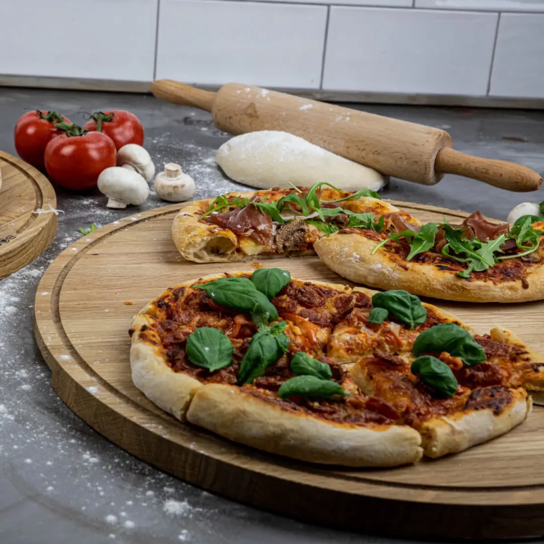 Boska Pizzaplank Friends XXL - Ø47cm - afbeelding 6 van 6