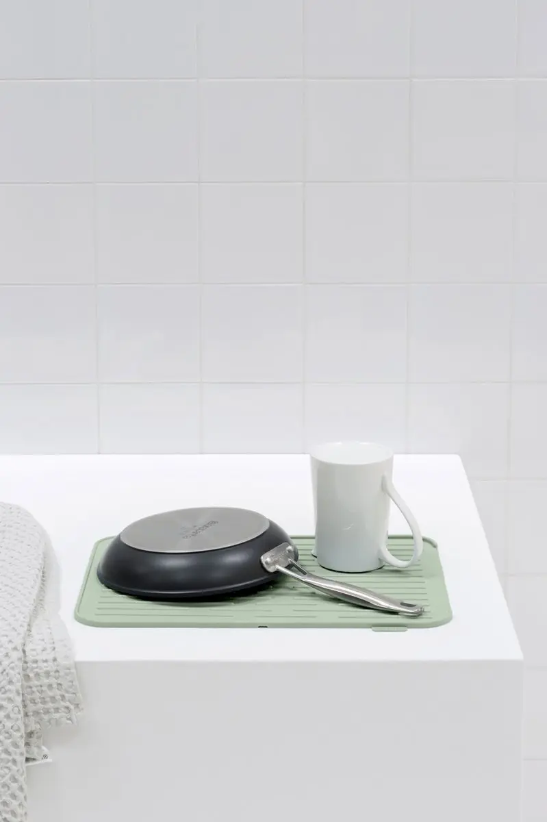 Brabantia SinkSide Afdruipmat Siliconen 44x32cm - Jade Green