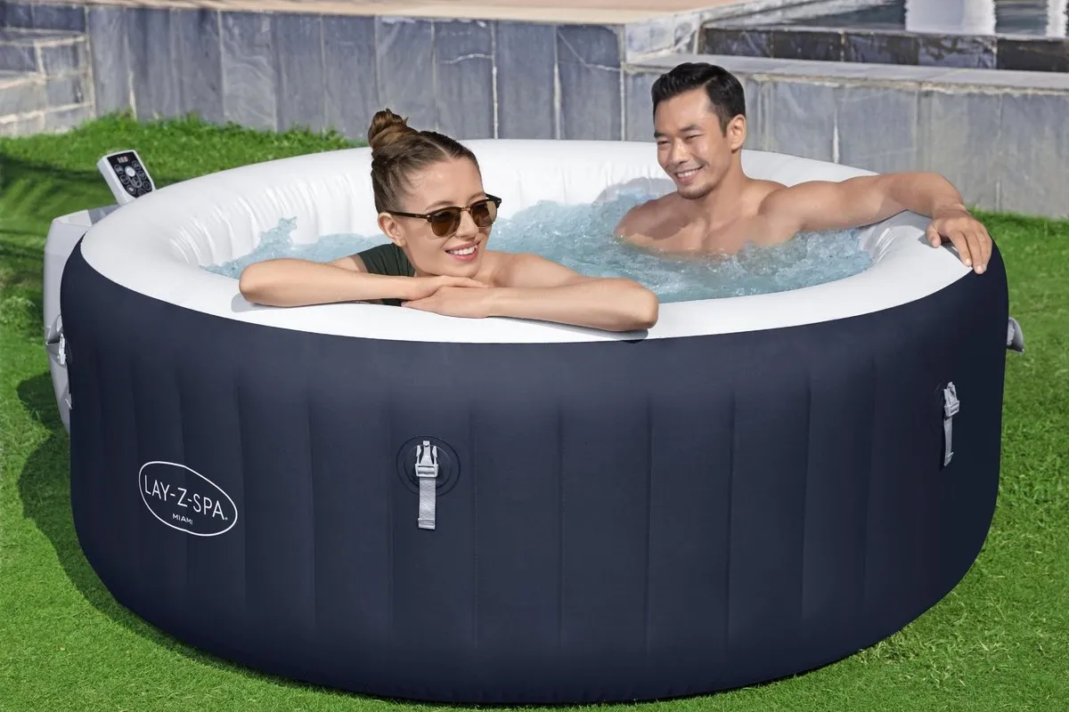 Bestway Lay-Z Spa Miami EnergySense STKY-00049252 Opblaasbare Spa - 120 Jets - 180cm - Blauw - afbeelding 4 van 6