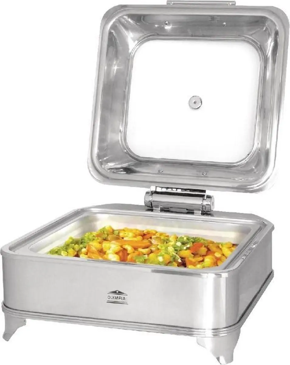 Olympia Vierkante Elektrische Chafing Dish CB730 - Horeca & Professioneel