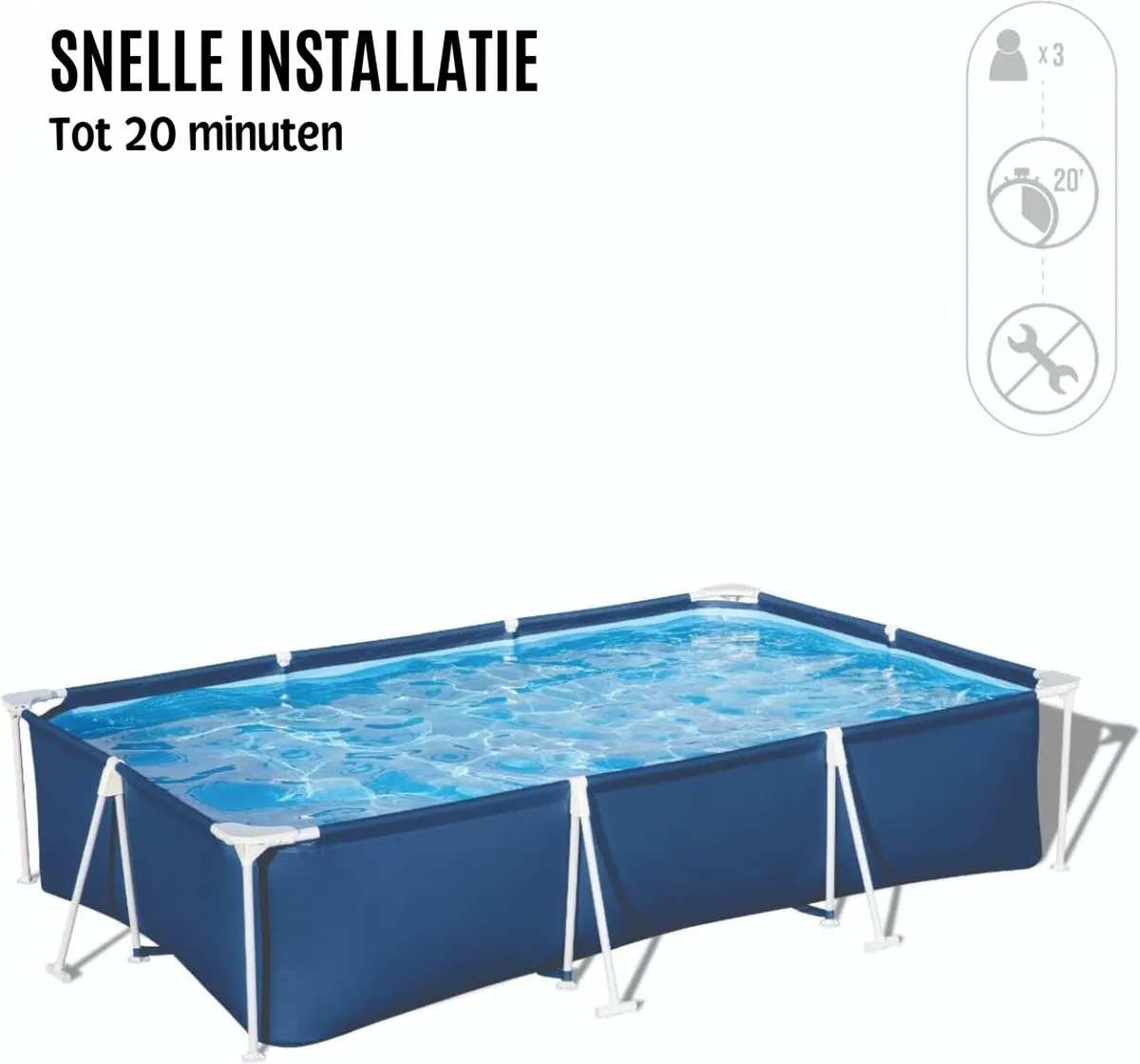 Bestway Steel Pro Zwembad 280cm - 4.68m³ - Multikleur