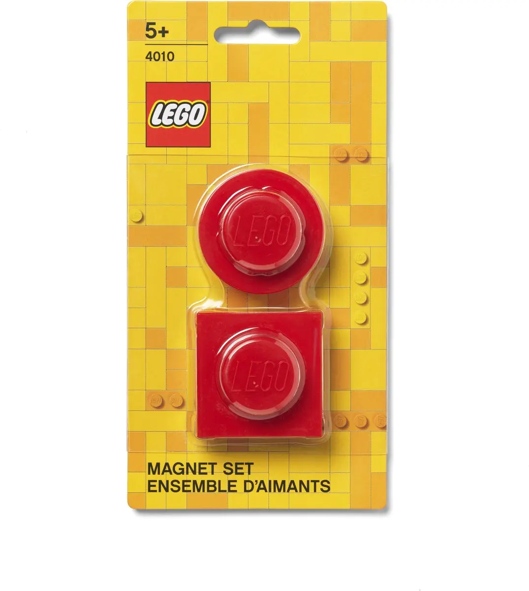 LEGO - Magneet Set van 2 Stuks - Kunststof - Rood