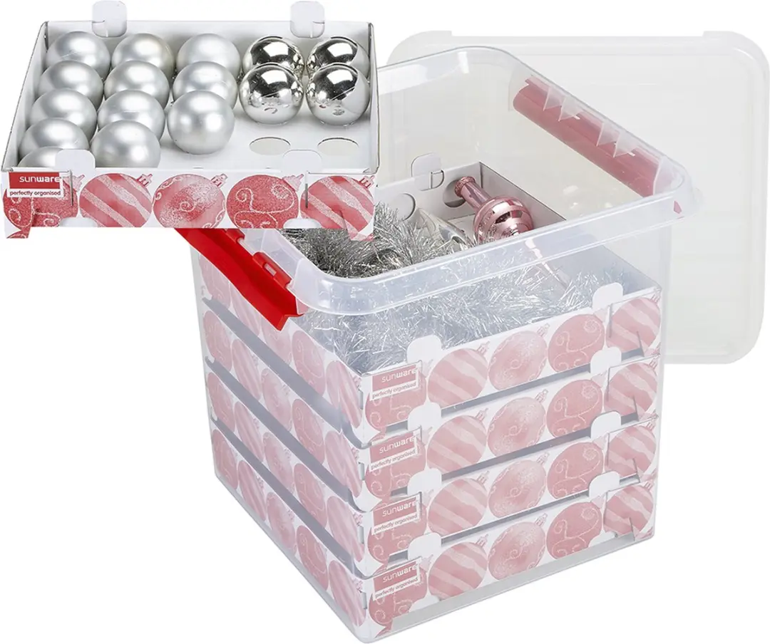 Sunware Q-line Kerstballen Opbergbox 38L - Set van 2 - afbeelding 6 van 6