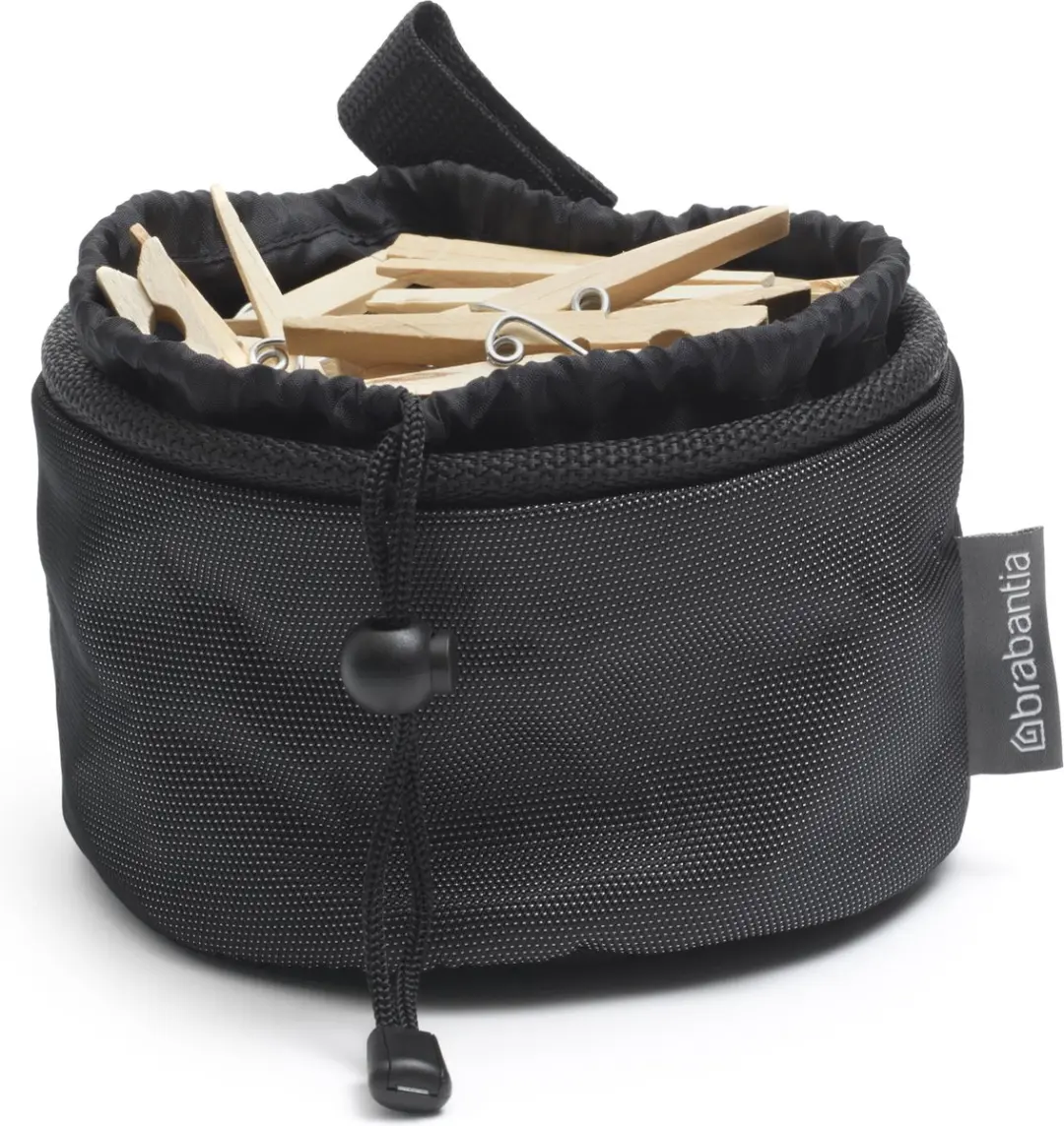 Brabantia Wasknijpertasje 149726 - 18x16cm - Matt Black