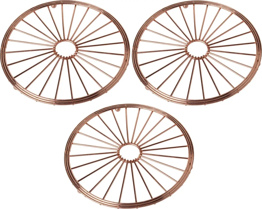 Cosy&Trendy Ronde Pannenonderzetters Metaal Koper 20cm