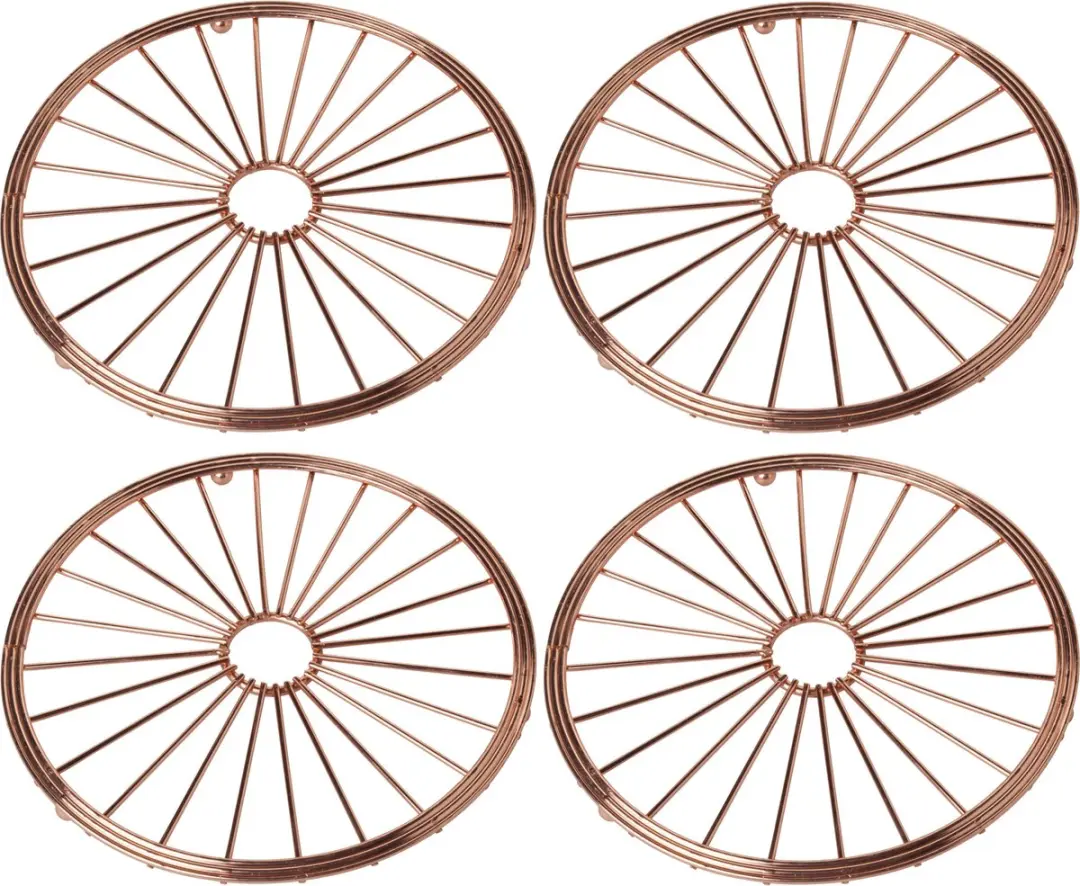 Cosy&Trendy Ronde Pannenonderzetters Metaal Koper 20cm
