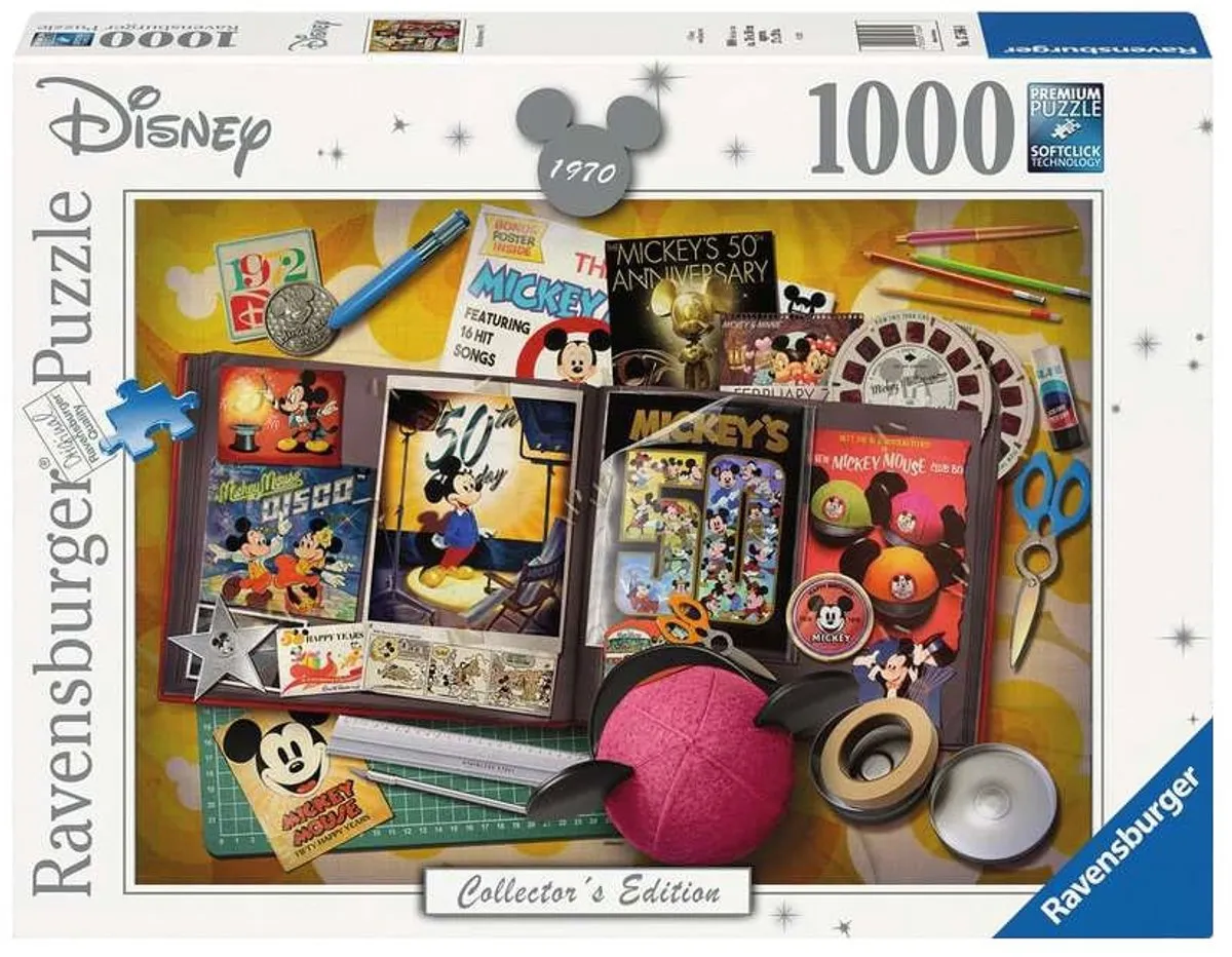 Ravensburger Micky Maus 1970 Puzzel 1000 Stuks