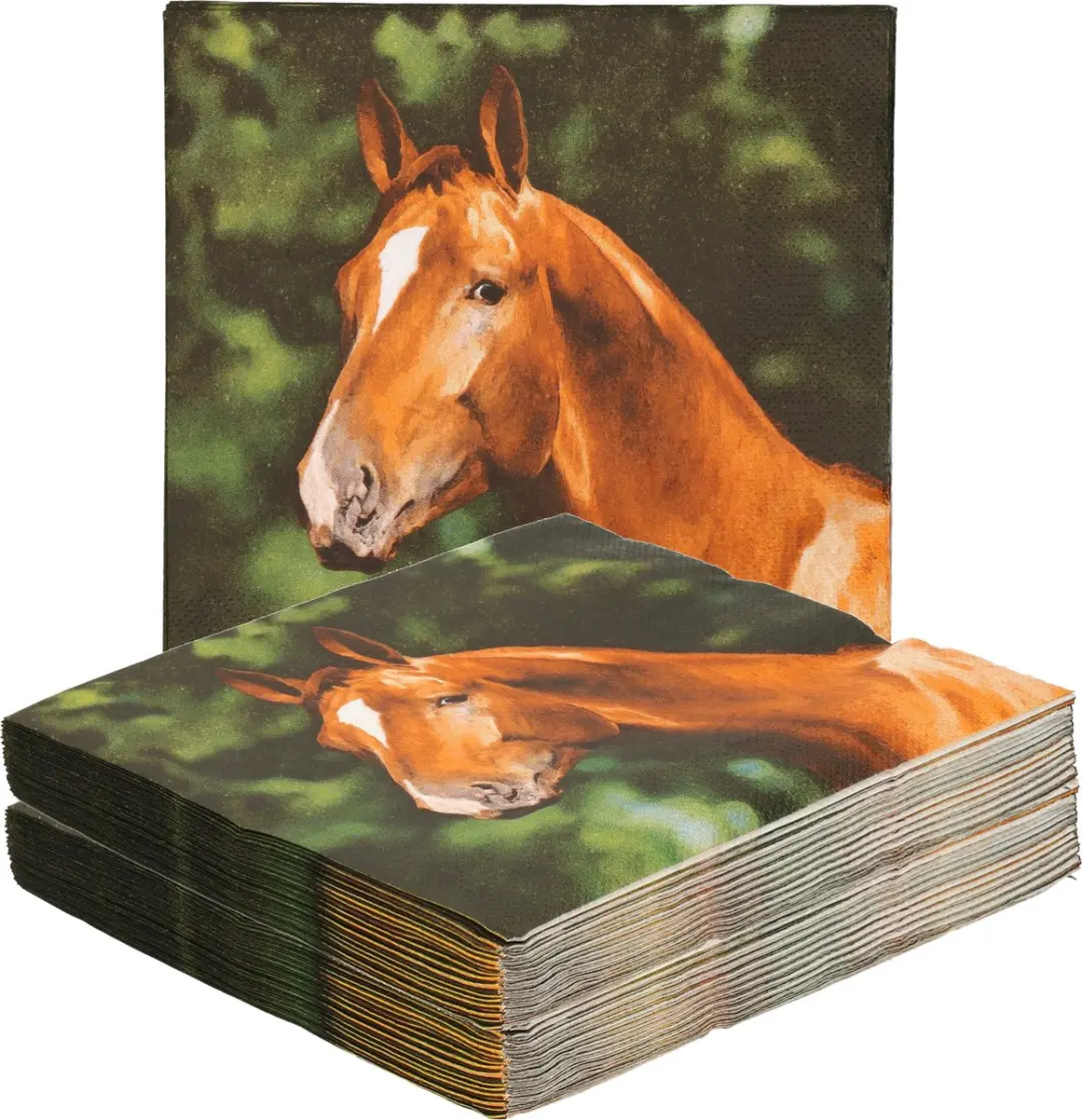 Esschert Design Paardenpapieren Servetten 60 Stuks