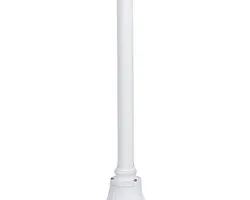 Eglo Laterna 5 Buitenverlichting Tuinpaal - 3 Lichtpunten Wit