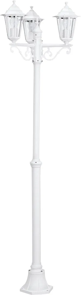Eglo Laterna 5 Buitenverlichting Tuinpaal - 3 Lichtpunten Wit