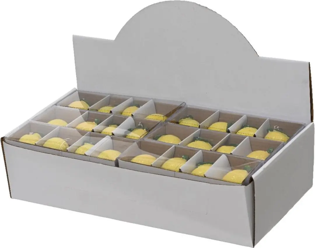 Decoris Tafelkleedgewichtjes Geel - 4 Stuks