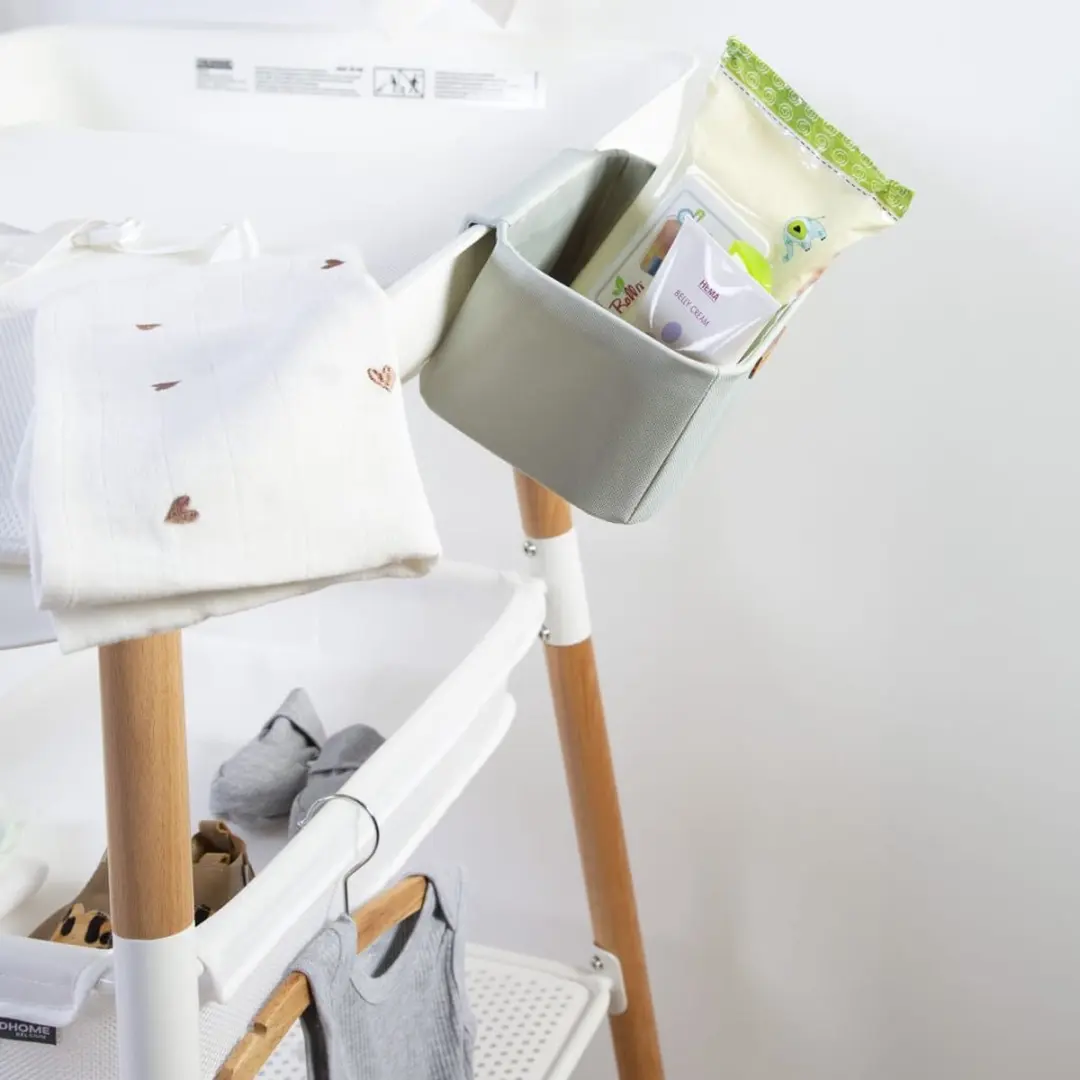 Childhome Set van 3 Hangmandjes - Lichtgrijs