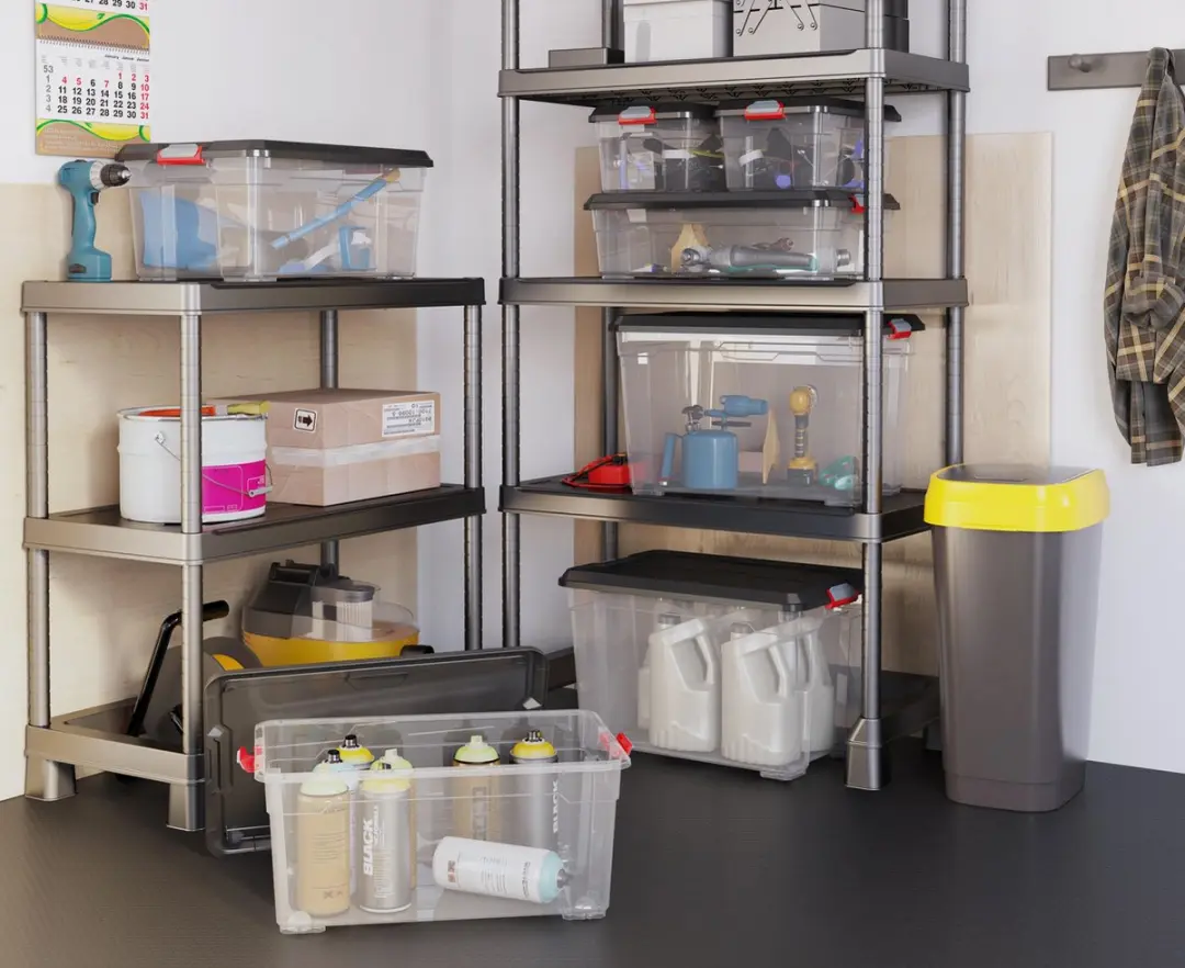 KIS Moover Box L Opbergbox 45L - Transparant