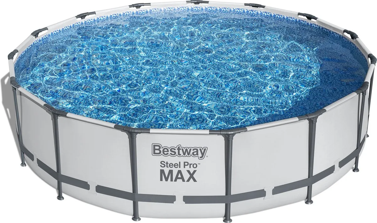 Bestway Steel Pro MAX Bovengronds Zwembad 457cm x 107cm - Grijs