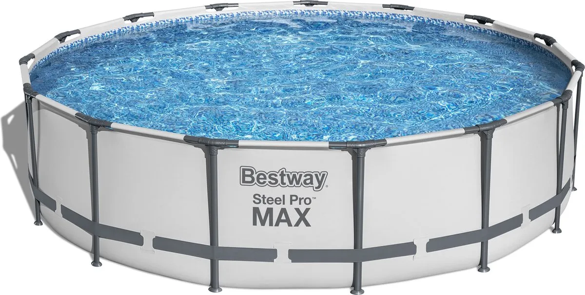 Bestway Steel Pro MAX Bovengronds Zwembad 457cm x 107cm - Grijs