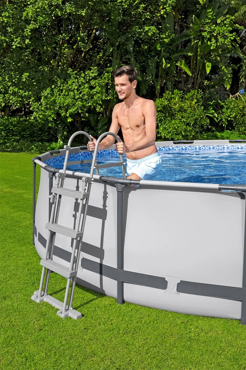 Bestway Steel Pro MAX Bovengronds Zwembad 457cm x 107cm - Grijs - afbeelding 6 van 6