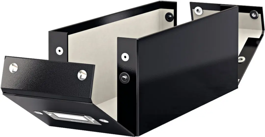 Leitz WOW Click & Store Opbergdoos CD - 14.3x35.2cm - Zwart