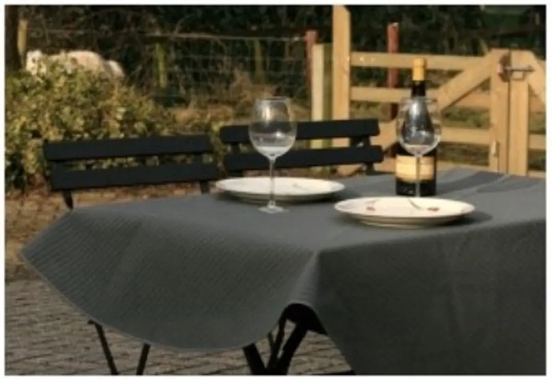 Wicotex Margherita Tafelkleed rond - 160cm - Grijs