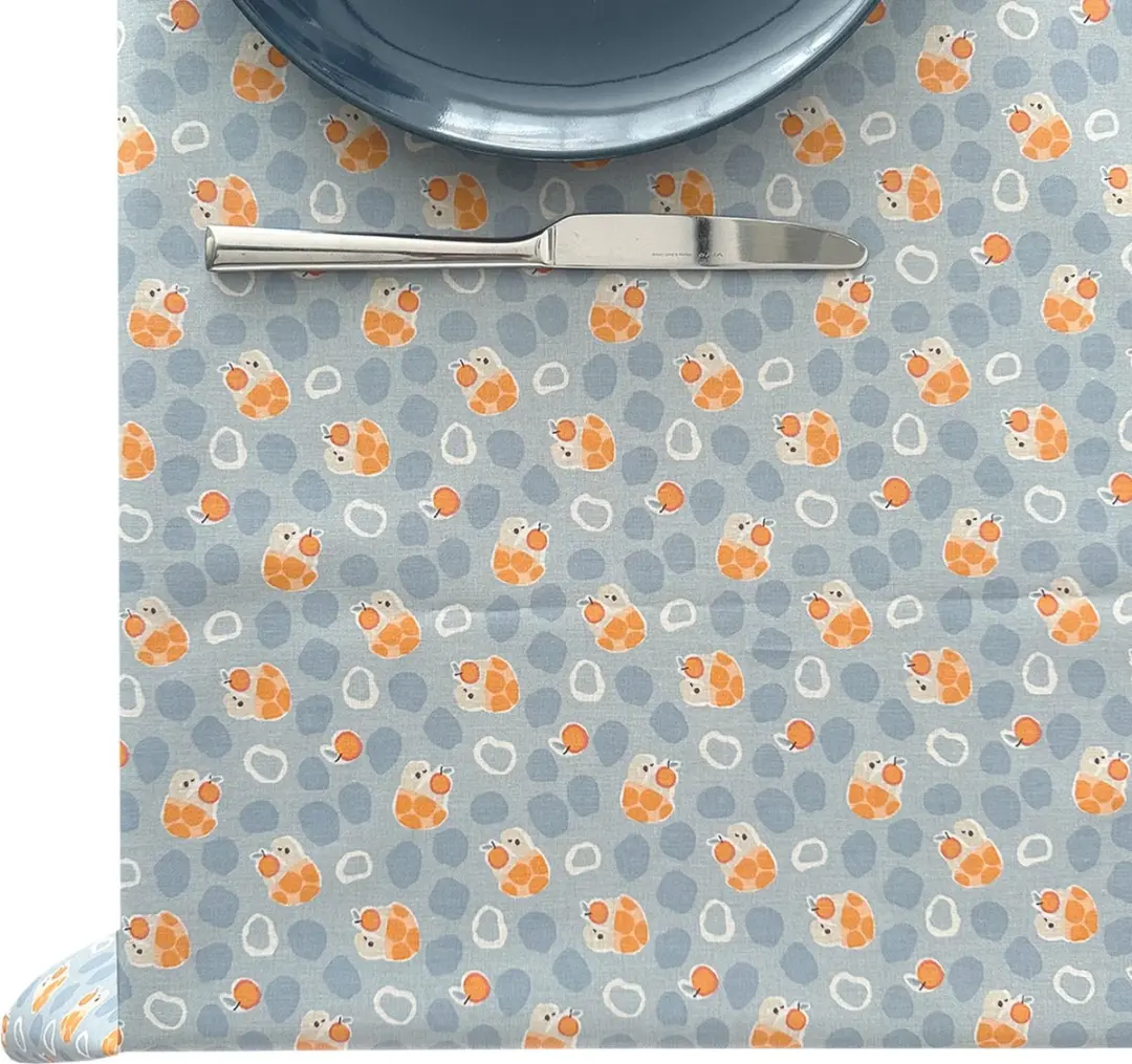 BINK Bedding Tafelkleed Turtle Orange 145x400cm