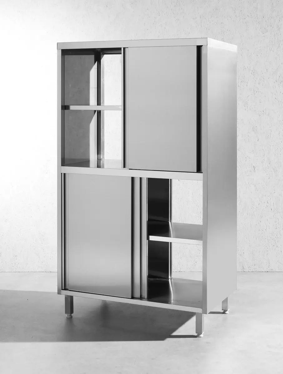 HENDI Doorgangskast 800x500x1800mm - Roestvrij staal