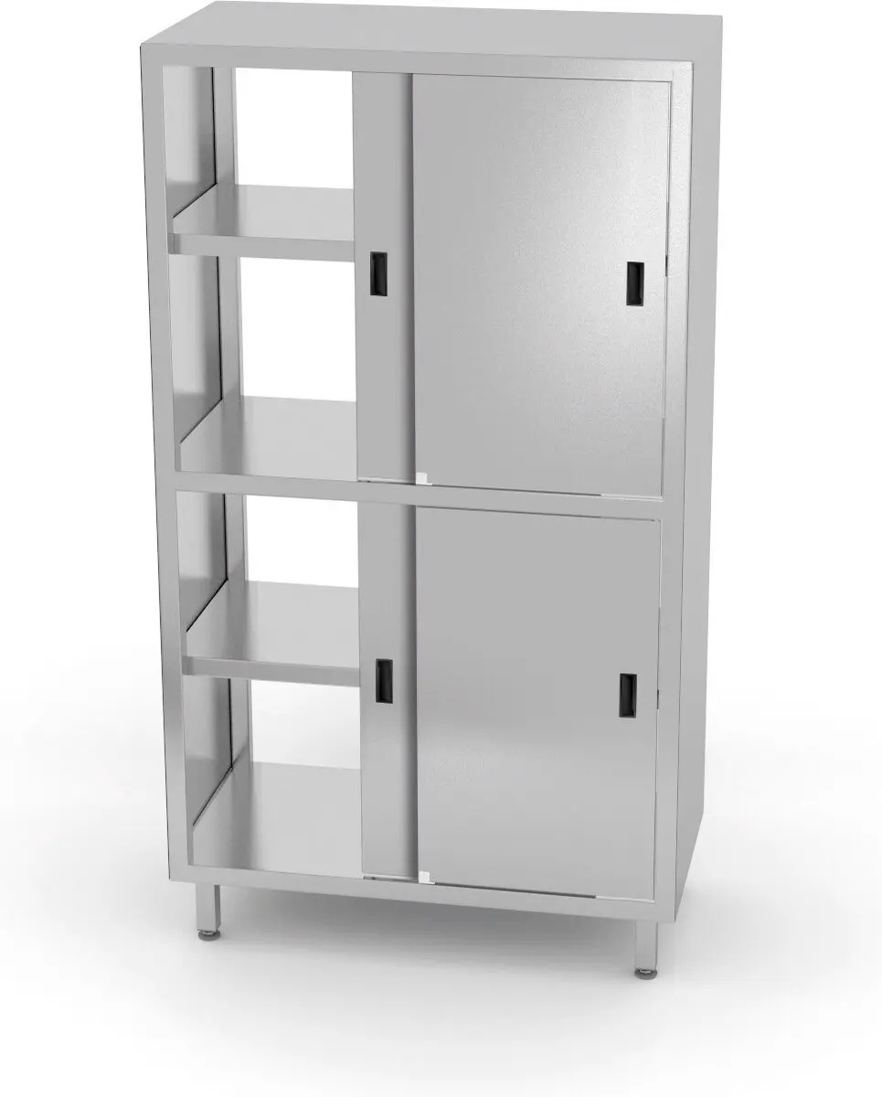 HENDI Doorgangskast 800x500x1800mm - Roestvrij staal