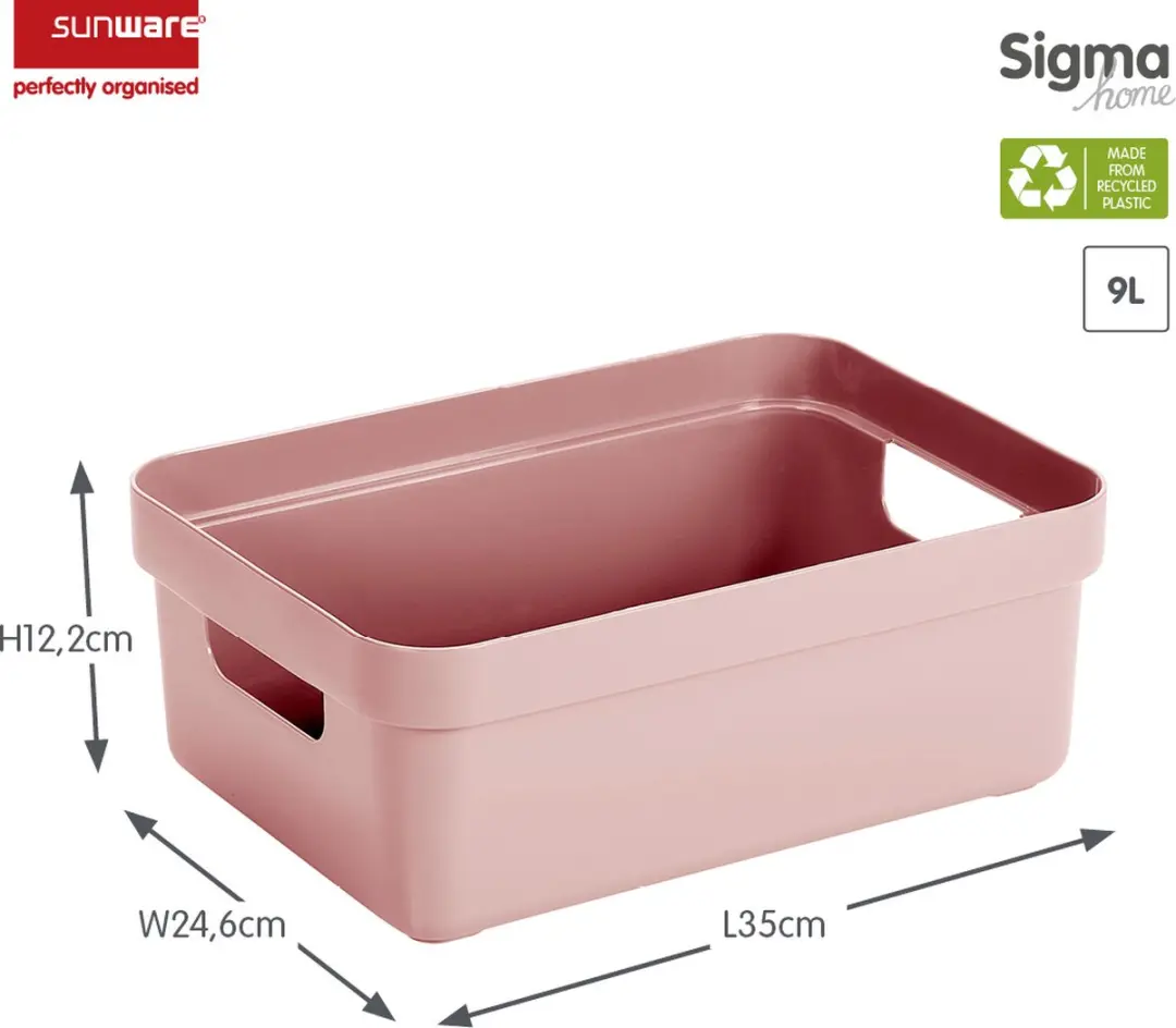 Sunware Sigma Home Opbergbox 9L - Roze