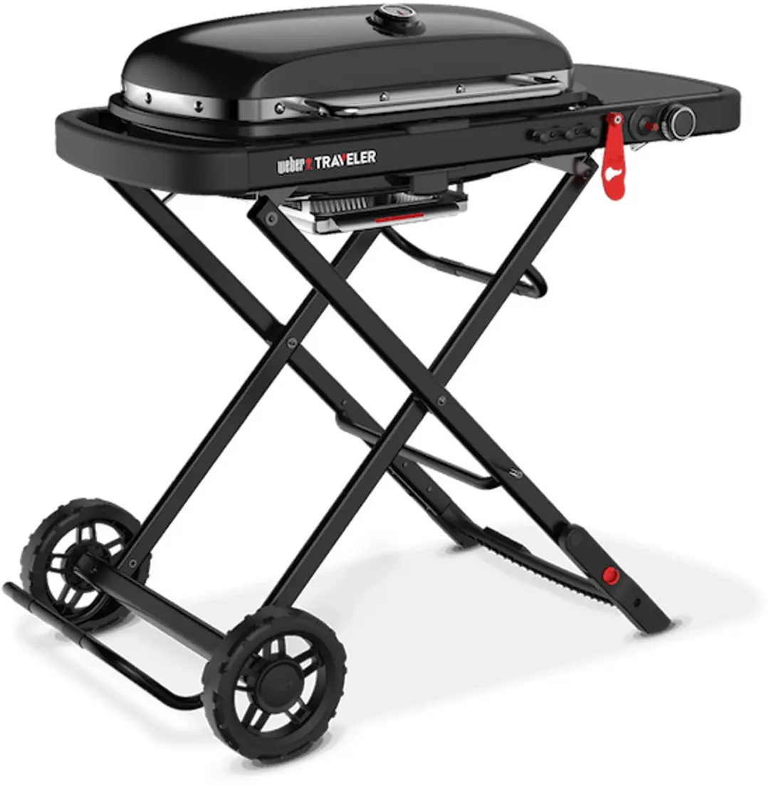 Weber Traveler Stealth LP Gas BBQ - Zwart - afbeelding 6 van 6