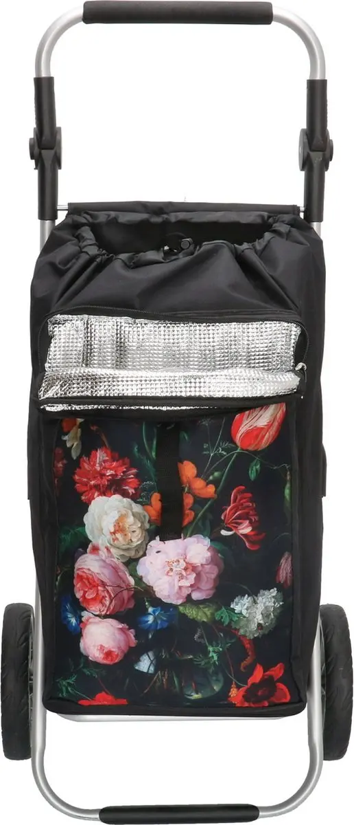 Beagles Alberic Boodschappen Trolley 41.5L - Bloemzwart