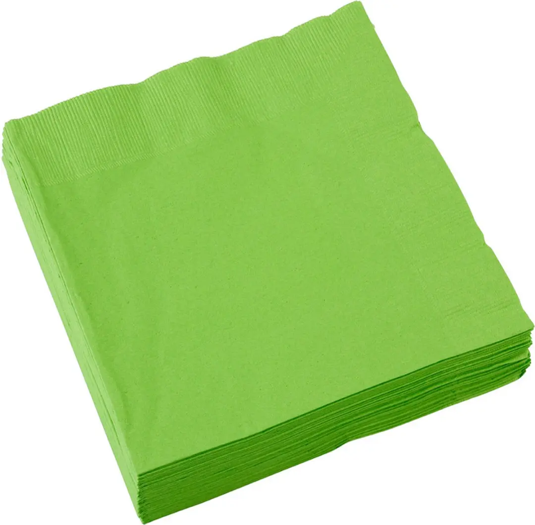 FINESS Servetten Groen tissue 33x33cm, 250 vellen 3 lg