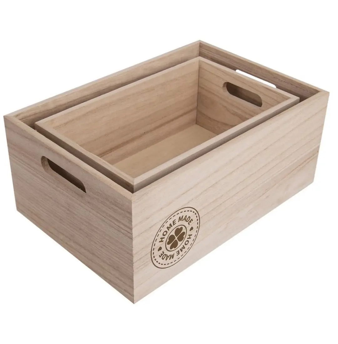 Orion Houten Opbergkist 26x16x11cm - Handvatten