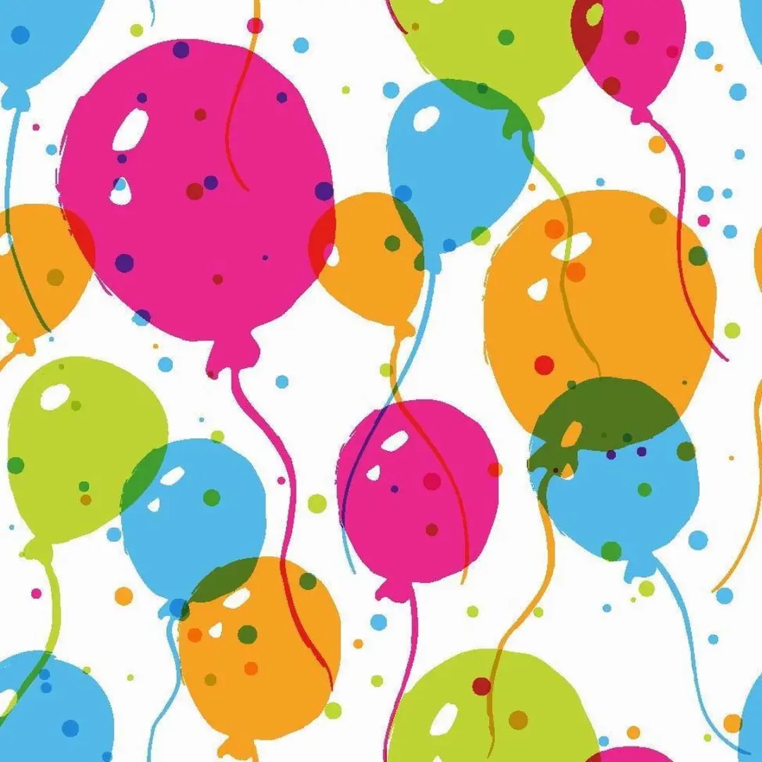 Duni Servetten Splash Balloons 3-laags 24 X 24 Cm 20 Stuks