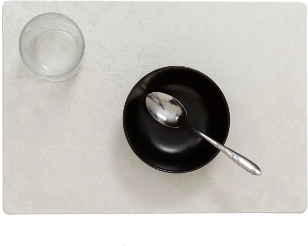 Wicotex Placemats Amatista - 2 Stuks 43x30cm - Wit