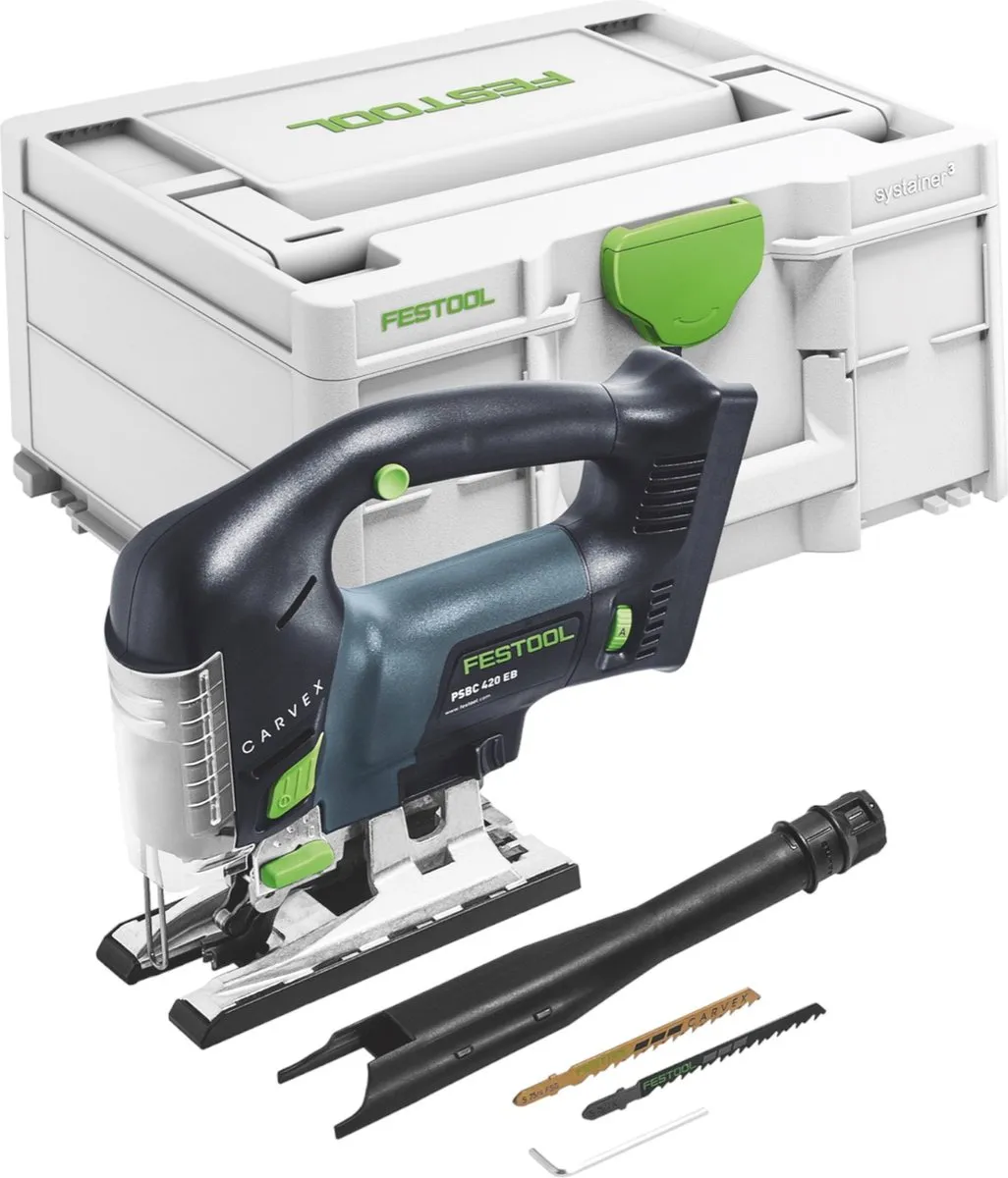 Festool CARVEX PSBC 420 Accu-Pendeldecoupeerzaag 18V - 120mm - 1x Accu 8.0Ah