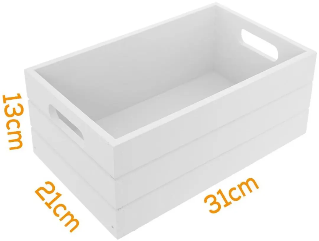 Orion Houten Opbergkist Wit 8.5L - afbeelding 5 van 5