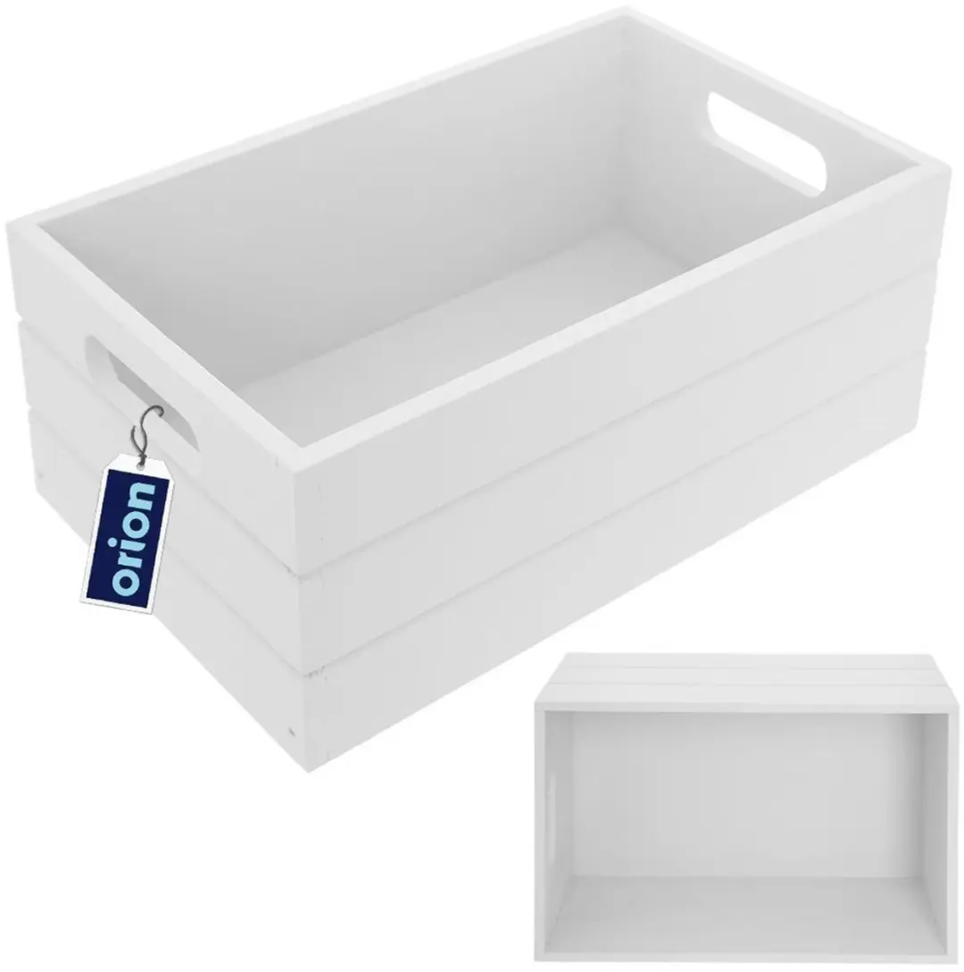 Orion Houten Opbergkist Wit 8.5L - afbeelding 3 van 5