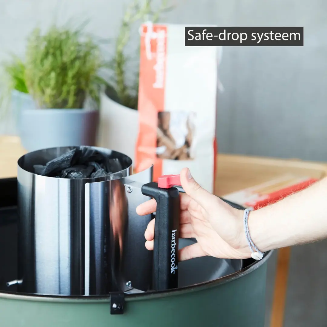 Barbecook Safe Drop Brikettenstarter RVS - Ø16,5x27,5cm - afbeelding 6 van 6